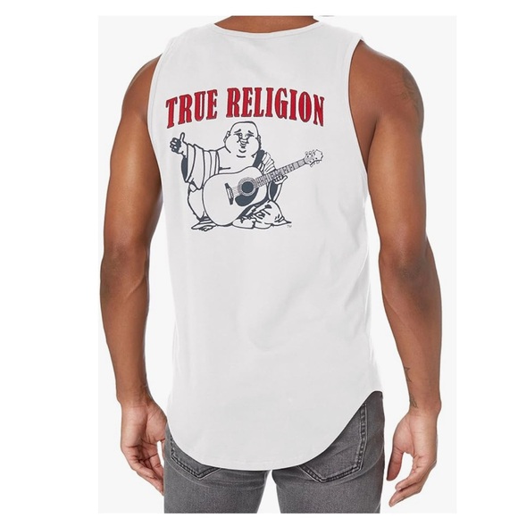 True Religion Men's Jv7 Logo Tank Top - Picture 1 of 2